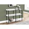 Monarch Specialties Accent Table, Console, Entryway, Narrow, Sofa, Living Room, Bedroom, Metal, Laminate, White, Black I 2221 - alternate 5